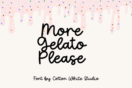 More Gelato Please Font